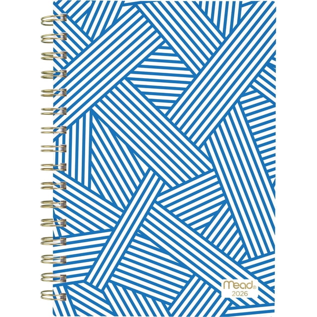 2026 Mead® Blue Geo Small Weekly Planner
