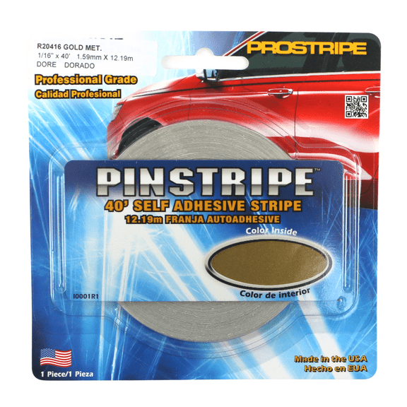 Sharpline Prostripe Pinstriping Tape [Single Stripe]: 1/16 in. x 40 ft. (Gold Metallic)