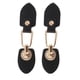 thumbnail image 1 of 2 pares de cuero de la PU, botón de palanca, , chaqueta, bolso de lona, ​​accesorios de costura negros Macarena Ganchos de hebilla de costura de PU, 1 of 7