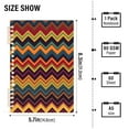 thumbnail image 2 of FORMRS 1-Subject Spiral Notebook 8" x 5" College Ruled 60 Refillable Sheet A5 Hard Cover, 2 Pack, Brown Geometric, 2 of 7