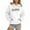 White, variant on Fshinging Oversize Christian Women Hoodie Y2K Fashion Long Sleeve Sparkle Stars Galaxy Pullover Sweatshirt Black L
