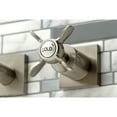thumbnail image 4 of Kingston Brass KS6058BEX Essex Two-Handle Wall Mount Roman Tub Faucet, Brushed Nickel, 4 of 7