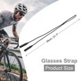 thumbnail image 2 of Uxcell Sangle de Lunettes Réglable en Silicone pour Hommes Femmes, Noir, 2 of 7