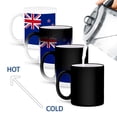 thumbnail image 4 of 3drose, Flag of New Zealand - New Zealander Blue Union Jack with Four Red Stars Kiwi Country World Souvenir, 11oz Magic Transforming Mug, 4 of 7