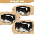 thumbnail image 7 of Renewold Toaster Oven Dust Cover Linen-Look Polyester Washable Convection Oven Air Fryer Small Appliance Protection Case Kitchen Accessories, 18.5 x 14.5 x 9 Inches, Piano Keys Musical Notes Black, 7 of 7