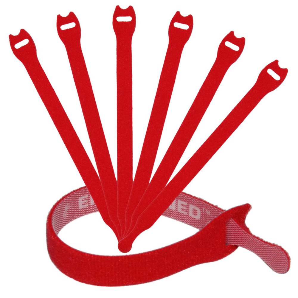 Envisioned Reusable Cable Ties 1/2" x 8" for Cable Management and