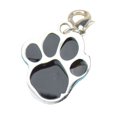 thumbnail image 1 of Methold Collar con etiqueta de perro con estampado de pata, colgante de huella, cadena, joyería de animales para Gato y mascota Suministros para perros Negro, 1 of 6