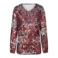 CFLVAEK Velvet Shirts for Women Plus Size Long Sleeve Blouses Vintage