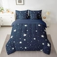 thumbnail image 2 of Feelyou Cartoon Stars Print Bedding Comforter Set 7pcs, Boy Girl Queen Bedding Sets, 2 of 8
