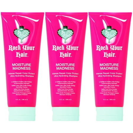 - Rock Your Hair Moisture Madness Color Protect Ultra Hydrating Shampoo 10oz (Pack of 3)