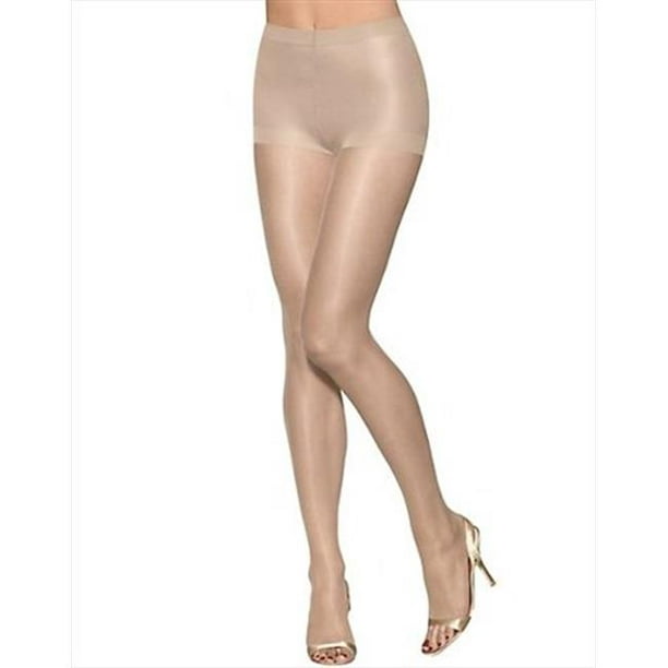Hanes 0B376 Womens Silk Reflections Ultra Sheer Toeless Control Top  Pantyhose, Buff Skintone - Size Gh 