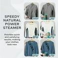thumbnail image 3 of Steam and Go - Portable, Compact, Quick-Heating Travel Clothes Steamer, Turquoise, 3 of 8