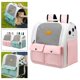 thumbnail image 5 of Bolsa para mascotas ventilación plegable Sunnimix Bolsa de transporte suaves rosado, 5 of 7