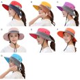 thumbnail image 1 of Fishing Hat Foldable Wide Brim Cap with Wind Rope Brass Buckle Lightweight Summer Bucket Adjustable Quick-drying Birthday Gifts Yellow, 1 of 6