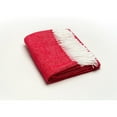 thumbnail image 3 of Scarlet Red Soft Acrylic Herringbone Throw Blanket, 3 of 5