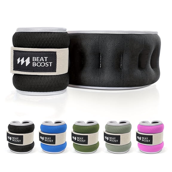 Ankle Wrist Weights for Women Men a Pair of 2 lbs Arm Leg Weight Set with Adjustable Straps for Walking Pilates Exercise Workout Gym Aerobics