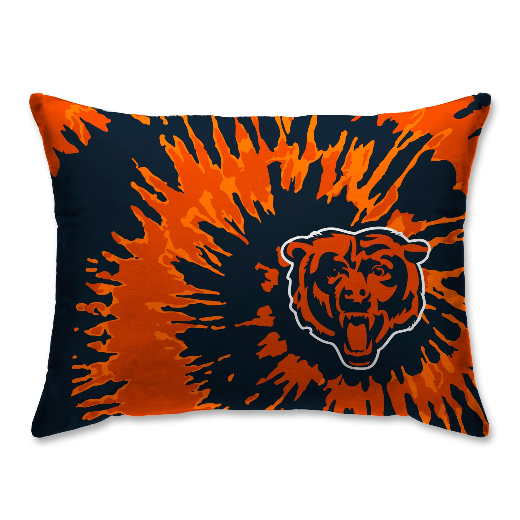 Chicago Bears Tie Dye Plush Bed Pillow - Blue - Walmart.com - Walmart.com