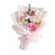 thumbnail image 4 of Regalo del día de la madre Flor hecha punto ramo de flores de ganchillo para artículos de limpieza , Papel de regalo rosa, 4 of 8