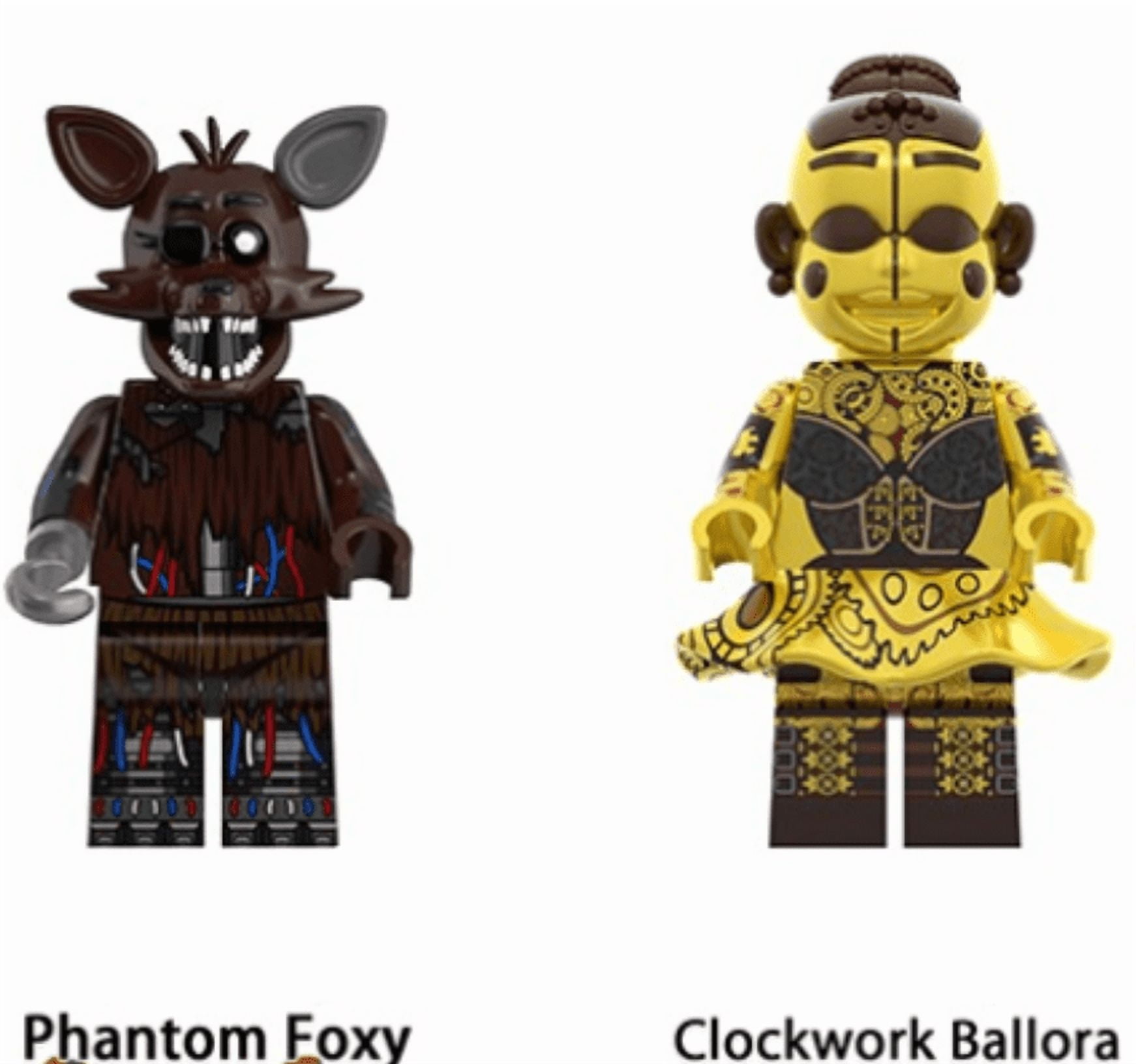 Harbrot Five Nights at Freddy's Action Figures, Halloween Series Five Nights at Freddy's Toys Children's Building Toys Sets 3D Kids Puzzles Halloween Decorations, Building Blocks for Kids Ages 4-8, B