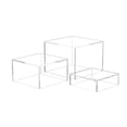 thumbnail image 2 of QualitChoice 3Pcs Buffet Risers Food Riser for Buffet Table for Figures Cosmetics Cupcake black transparent, 2 of 6