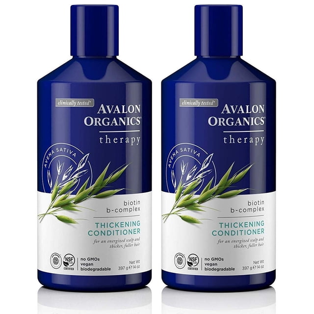 on Organics - Acondicionador espesante complejo biotina B 14 oz (paquete de 2)