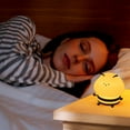 thumbnail image 4 of BOBOMTOI Night Light Clearance Little Bee Patting Light Cute Bedhead Ornament Soft Light Sleep Light USB Charging Colorful Nightlight, 4 of 4