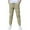 Khaki, variant on AherBiu Boys Clothes Teens Cotton Linen Pants High Waisted Lightweight Cinch Bottom Sweatpants with Pockets