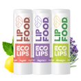 thumbnail image 1 of Bálsamo labial Eco Lips Lip Food orgánico denso en nutrientes, paquete de 3, 1 of 7