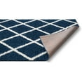 thumbnail image 3 of Well Woven 78847 Madison Shag Cole Blue Modern Tribal Trellis Area Rug - 7 ft. 10 in. x 9 ft. 10 in., 3 of 7