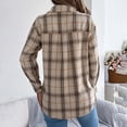 thumbnail image 5 of PFRNLFNo Boundaries Flannel Plaid Shirts for Women Warm Casual Button Down Long Sleeve Plaid Shackets Jackets, 5 of 9