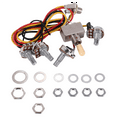 thumbnail image 3 of 2025 New! Guitar Wiring Harness Prewired 2 Volumes Tones 4-500k Pots For LP, 3 of 8