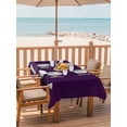 thumbnail image 2 of 60x84 Inch Outdoor Tablecloth with Umbrella Hole Zipper Rectangle Golf Ball Club Rectangular Tablecloths Outside Waterproof Sports Abstract Vintage Purple Patio Table Cloth Cover for Picnic Party, 2 of 8
