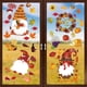 thumbnail image 5 of 104 piezas de calcomanías para ventana con motivo del Día de Acción de Gracias, calcomanías para ventana con hojas de otoño, decoraciones para ventana con calabazas, hojas de arce y pavos,, 5 of 7