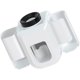 thumbnail image 1 of Wall Mounted Toothbrush Holder with Toothpaste Dispenser in White Made of for Bathroom Storage 5.9"x3.1, 1 of 4
