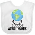 thumbnail image 3 of Inktastic Little World Traveler Boys or Girls Baby Bib, 3 of 4