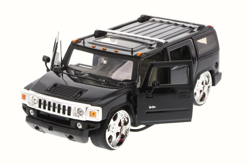 Hummer H2 SUV, Black - Jada 90403 - 1/24 Scale Diecast Model Toy