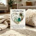 thumbnail image 3 of DAMAI Friendship Sea Glass Pocket Card, Heart-Shaped Keepsake with Frosted Sea Glass Art & Butterfly Hug Design, Portable Gift for Best Friend Birthday Daily Remembrance, 3 of 7