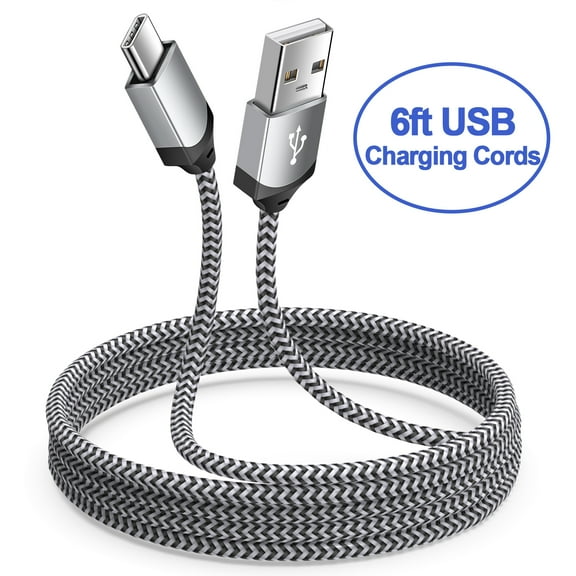 USB C Cables,Type C USB Cables,AILKIN USB Type C to USB a Cable Android Type C Charger Charging Cords USB-C Phone Cables,Gray