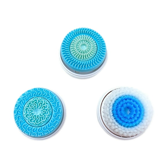 Juego de Cabezales extraíbles de 3 piezas jinwen cabezal ador cabezal exfoliante facial Azul