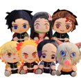 thumbnail image 2 of 20cm Demon Slayer Plush Doll Tanjirou Nezuko Zenitsu Anime Movie Stuffed Toy Kimetsu No Yaiba Game Plushie Figure Kids Gift, 2 of 4