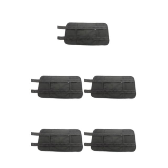 Soidarity Kit de envoltura de paquete de aceite de ricino reutilizable de tela para mantener la salud corporal apertura con cremallera negro Type2 NO2