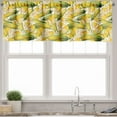 thumbnail image 3 of Ambesonne Corn Valance & Curtain, Organic Vegetable Stalks, 55"x45", Yellow Green White, 3 of 7