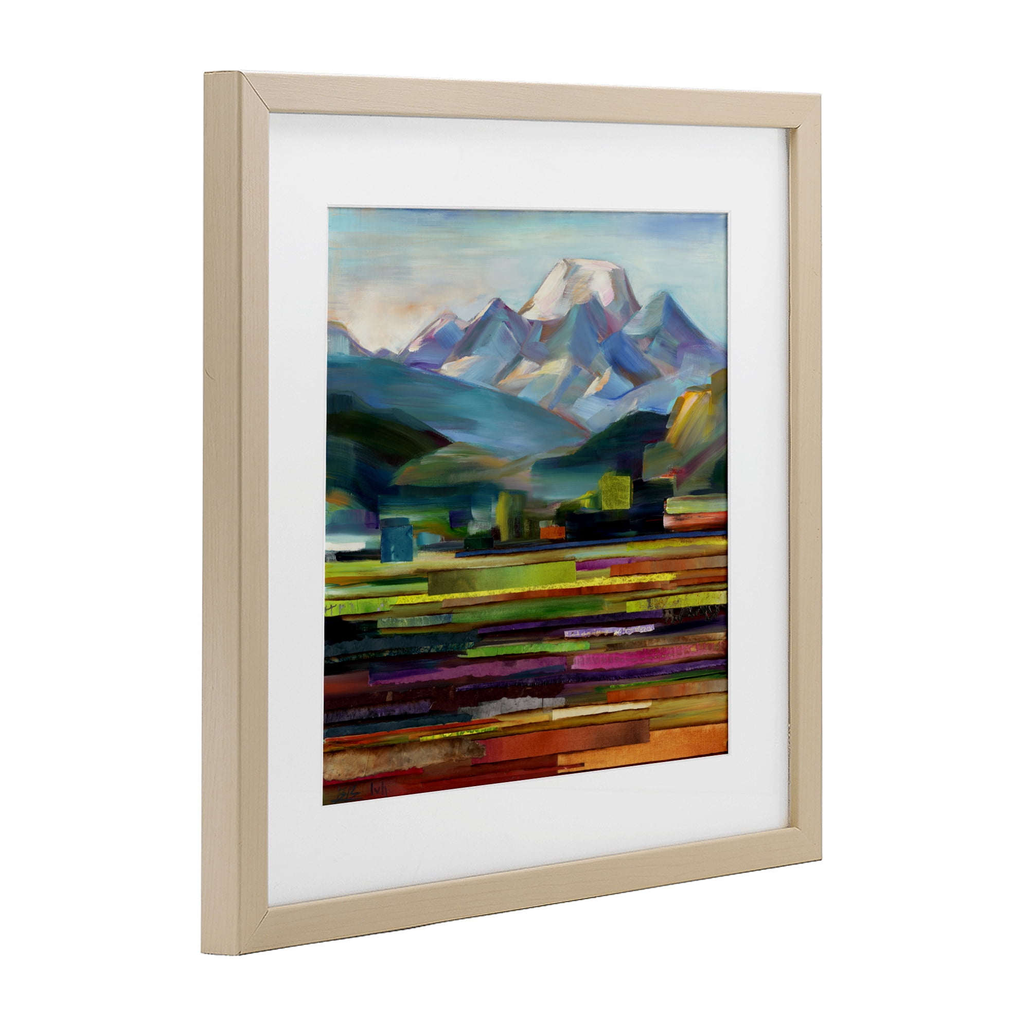 Stupell Industries Nature's Layers Mountain Scene Birch Framed Print Under Glass, design by Borcherding