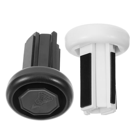 Minkissy 2-Pack White Hockey Stick End Caps High Strength Protective Covers for Ice and Field Hockey Sticks