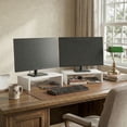 thumbnail image 3 of Furinno CLASSIC 15.7" Wide Stackable Monitor Stand Riser Set of 2 White, 3 of 7