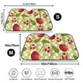 thumbnail image 3 of Balery Cherries and Ladybirds Print Car Windshield Sun Shade,Windshield Sunshade for Car Pickup Truck SUV Accessories-Small, 3 of 7