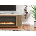 thumbnail image 7 of Signature Design by Ashley Wide Electric Fireplace Insert with Remote, Black, LED Flame Heater with Crystals and Stones, Heats up to 1,000 sq ft, 7 of 7