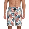 thumbnail image 3 of Lsque Tropical Leaves Mens Sleep Pajama Shorts,Short Pajama Pants, Cotton Ultra-Soft Knit-XX-Large, 3 of 9