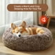 thumbnail image 4 of Cama relajante para perros y gatos JOLLYVOGUE para mascotas pequeñas, 20 pulgadas, marrón, 4 of 8