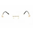thumbnail image 2 of Charriol PC75091 C01 Men's Rimless Shiny Gold Metal Eyeglasses, 2 of 2